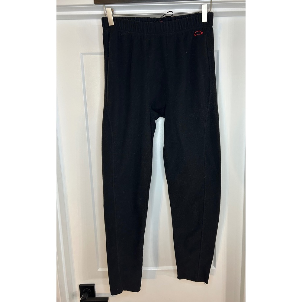Oakley Mens Black Fleece Base Layer Thermal Pants Size Large Leggings Drawstring